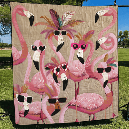 Flamingo Quilted Blanket