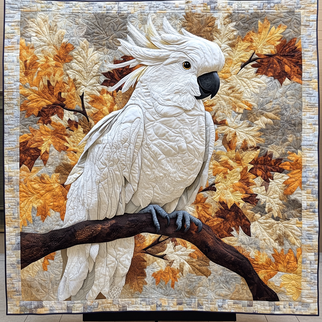 Tropical Whisper Quilted Blanket