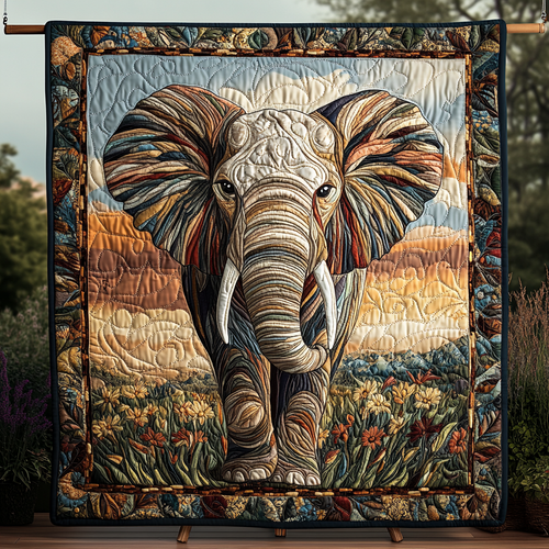 Trunk Trails Quilted Blanket