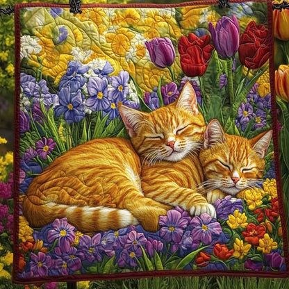 Tulip Dreams Quilted Blanket