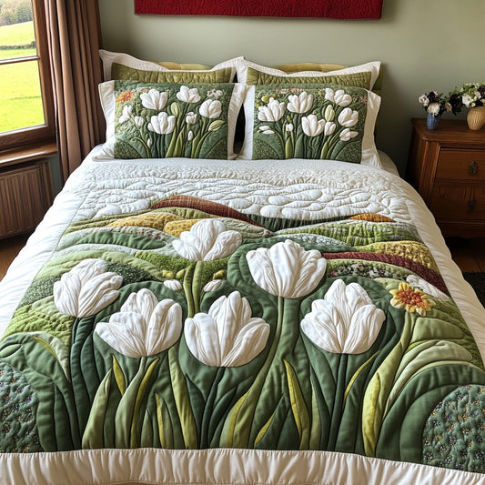 Tulip Sky 3-Piece Quilted Bedding Set