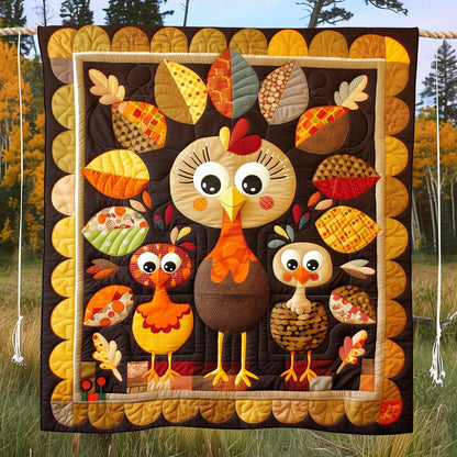 Turkey Time Quilted Blanket