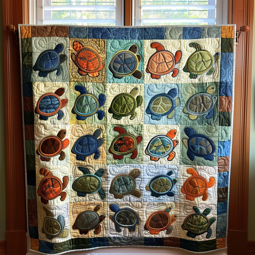 Turtle Cove Quilted Blanket