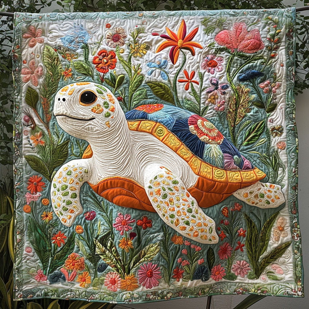 Turtle Dreamscape Quilted Blanket