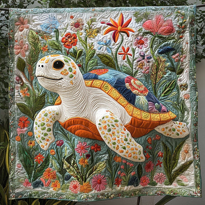 Turtle Dreamscape Quilted Blanket