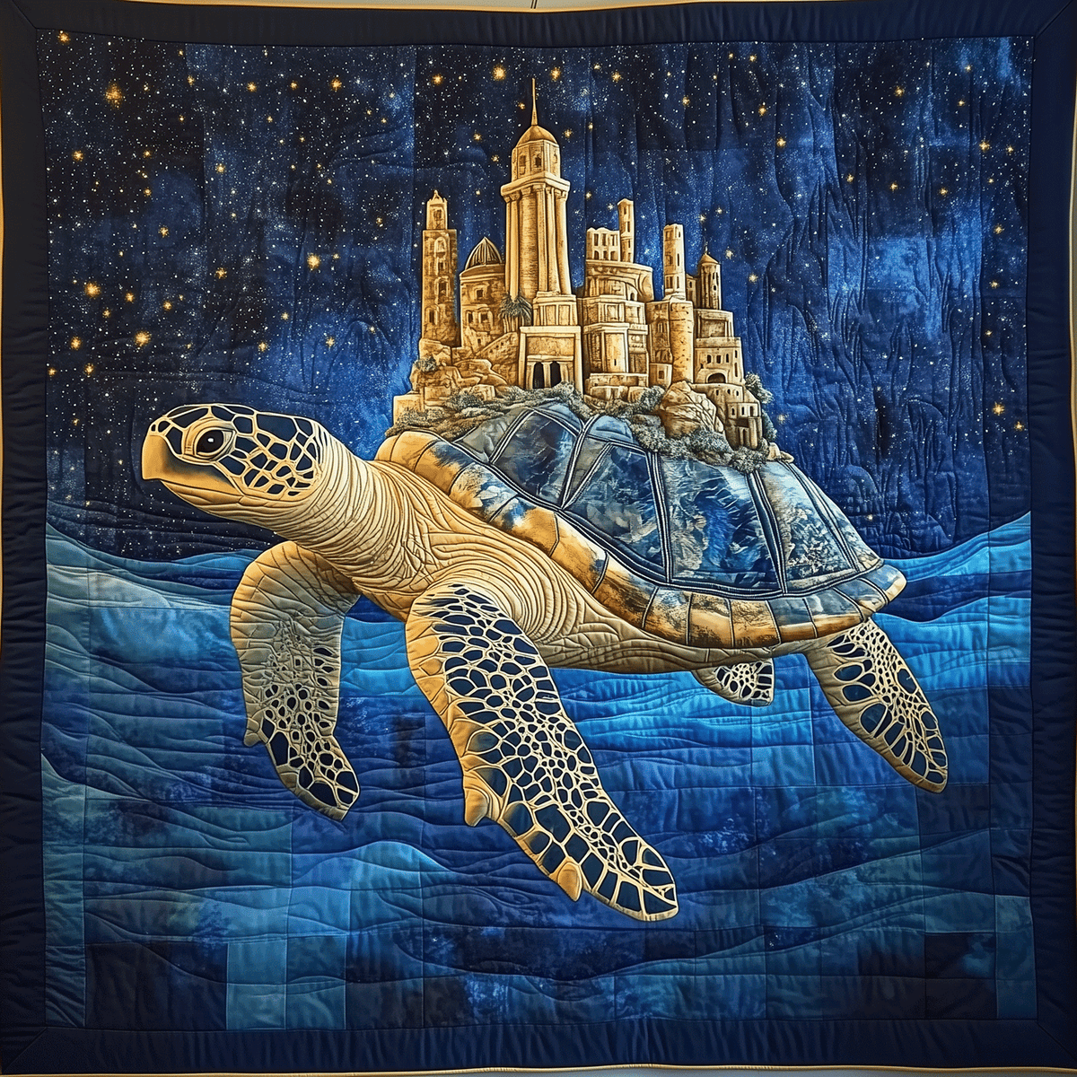 Turtle Tranquility Quilted Blanket