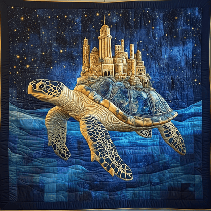 Turtle Tranquility Quilted Blanket