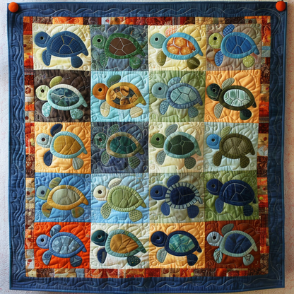 Turtley Cozy Quilted Blanket