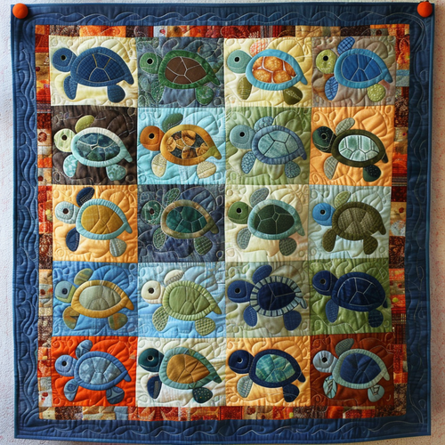 Turtley Cozy Quilted Blanket