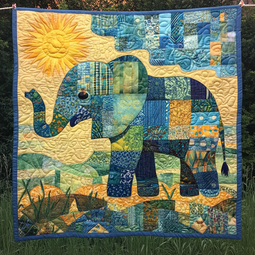 Tusker Majesty Quilted Blanket