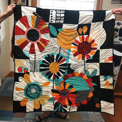 Twilight Garden Quilted Blanket