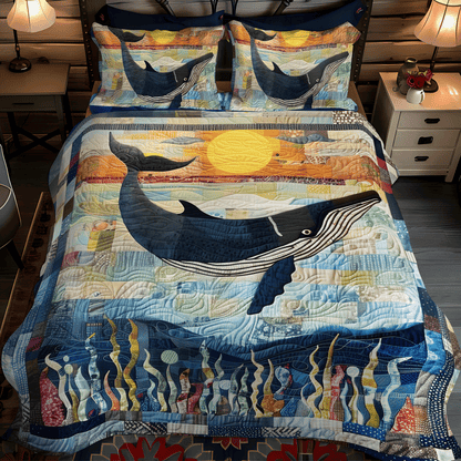 Twilight Tail Dance 3-Piece Quilted Bedding Set