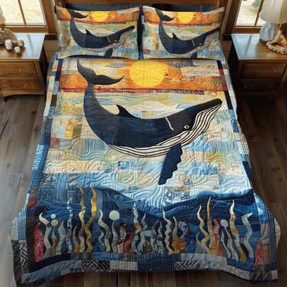 Twilight Tail Dance 3-Piece Quilted Bedding Set