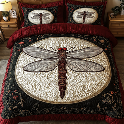 Twilight Flutter 3-Piece Quilted Bedding Set