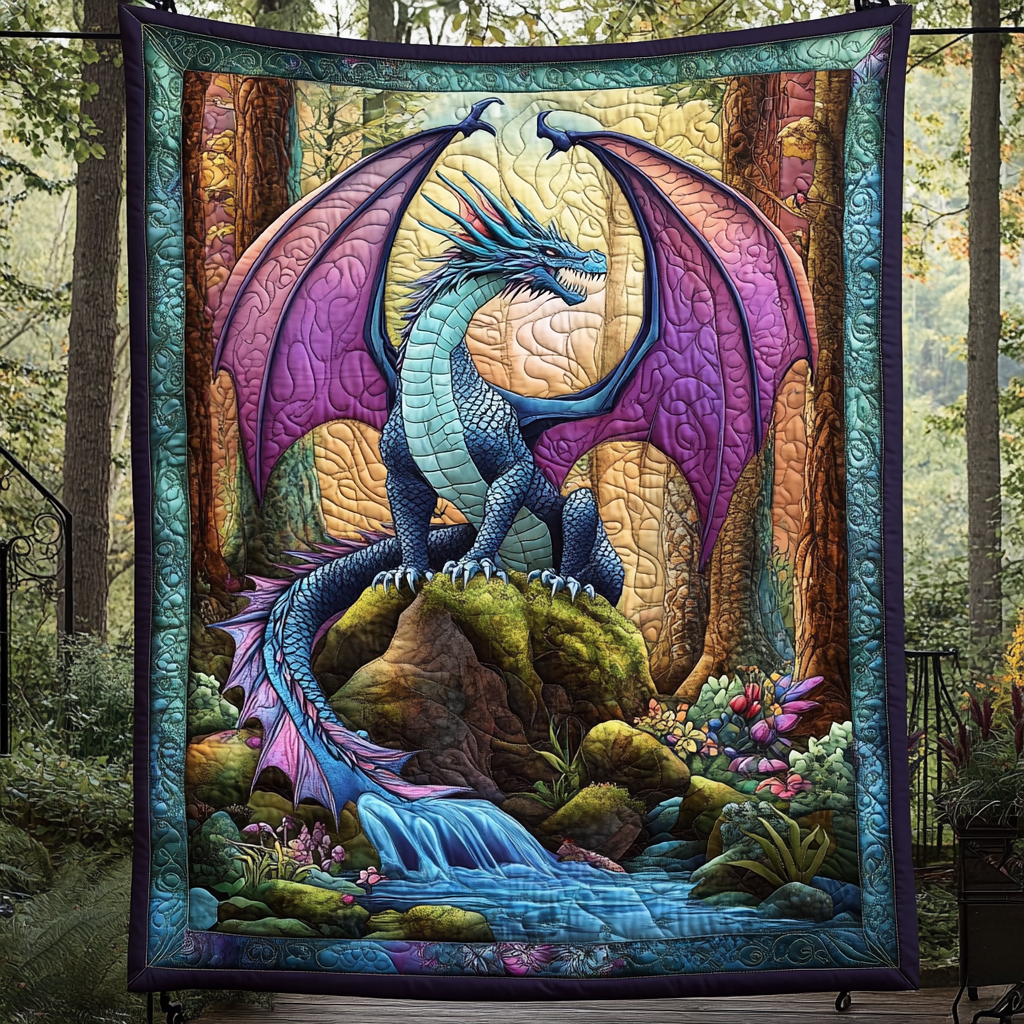 Twilight Fury Quilted Blanket
