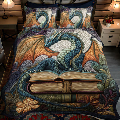 Twilight Guardian 3-Piece Quilted Bedding Set