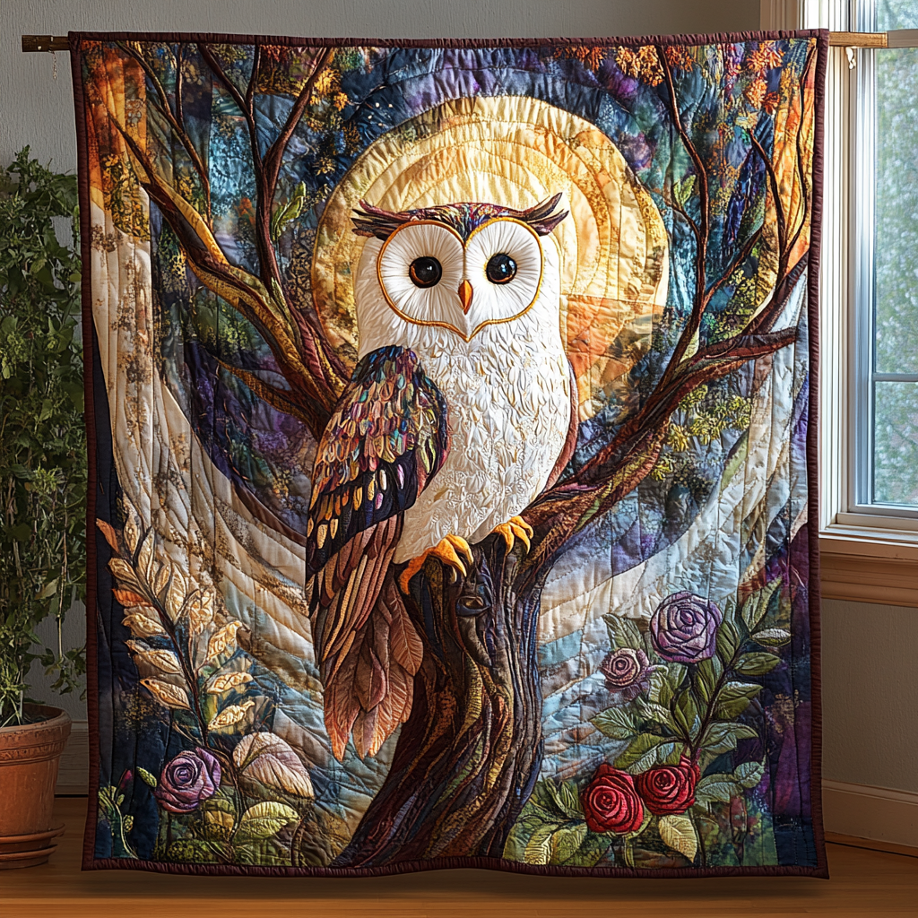 Twilight Guardian Quilted Blanket