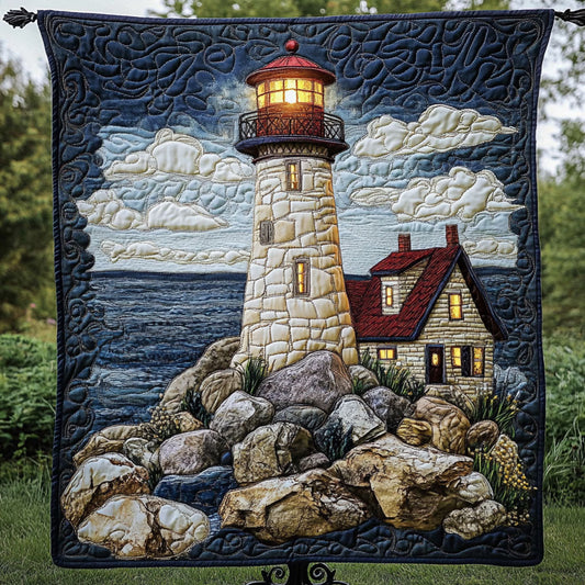 Twilight Watchtower Quilted Blanket