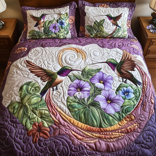 Twilight Whispers 3-Piece Quilted Bedding Set
