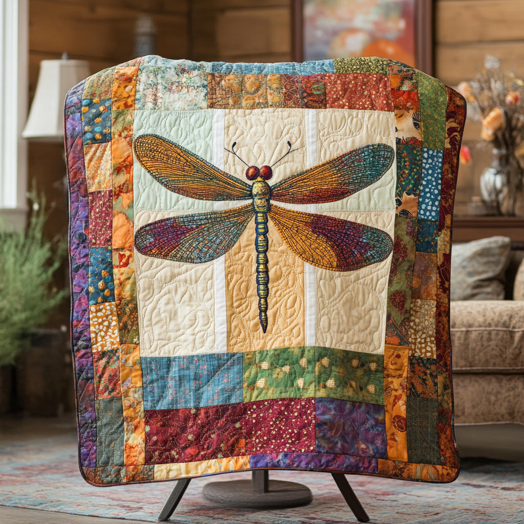 Twilight Wings Quilted Blanket