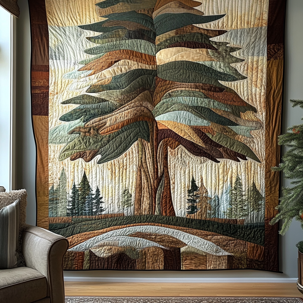 Underneath the Tree Quilted Blanket