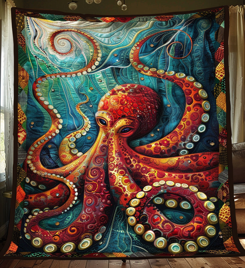 Underwater Explorer Quilted Blanket