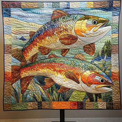 Underwater Tapestry Quilted Blanket
