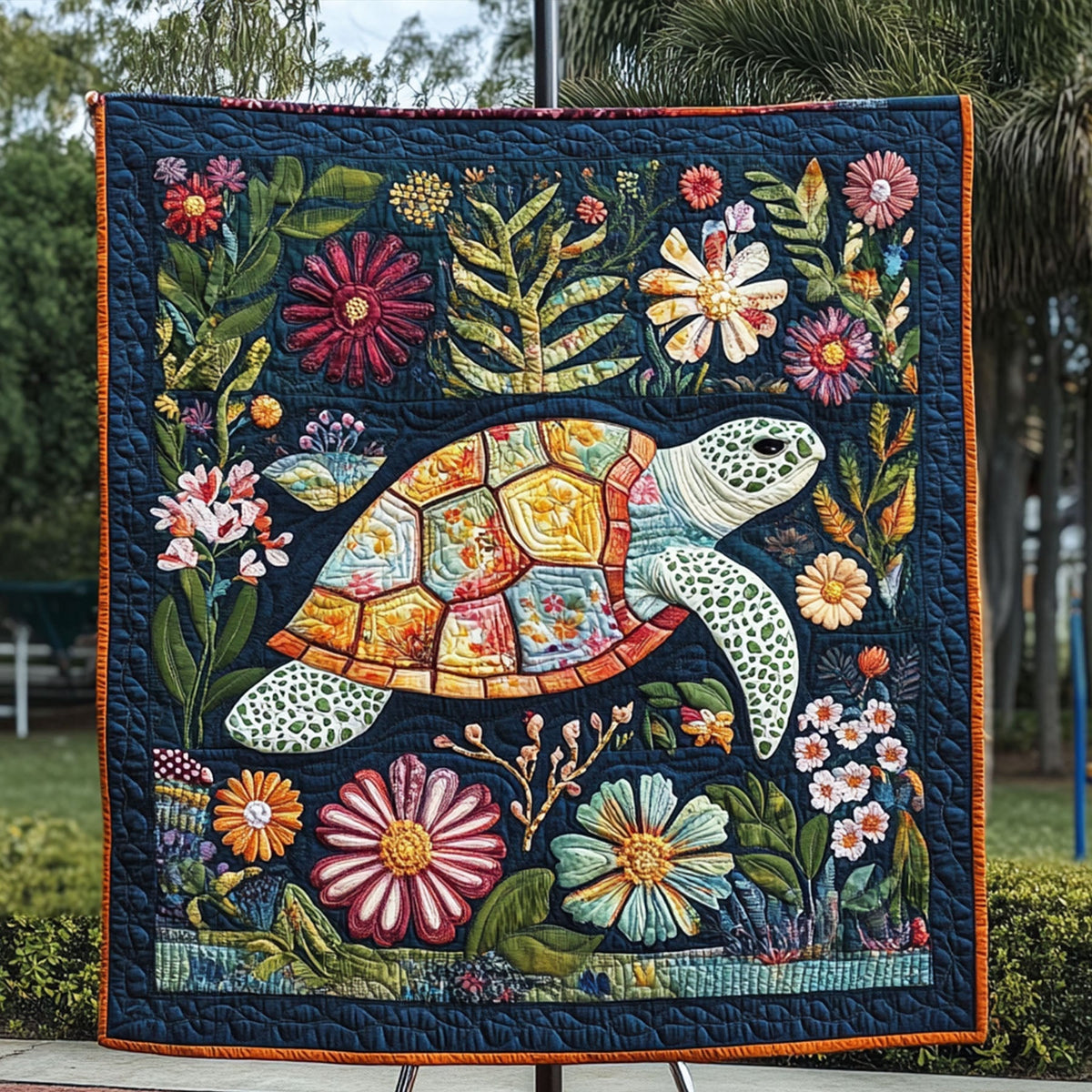 Underwater Whimsy Quilted Blanket