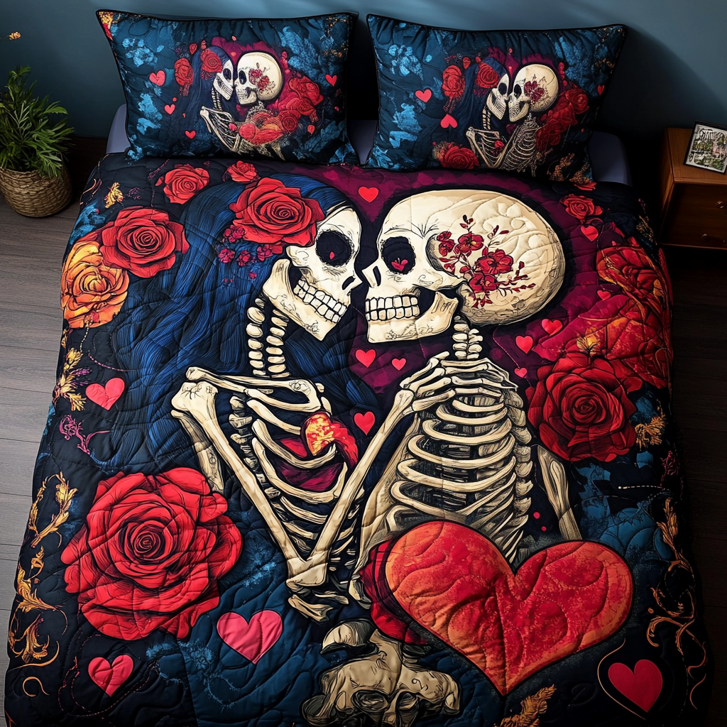 Undying Love 3-Piece Quilted Bedding Set