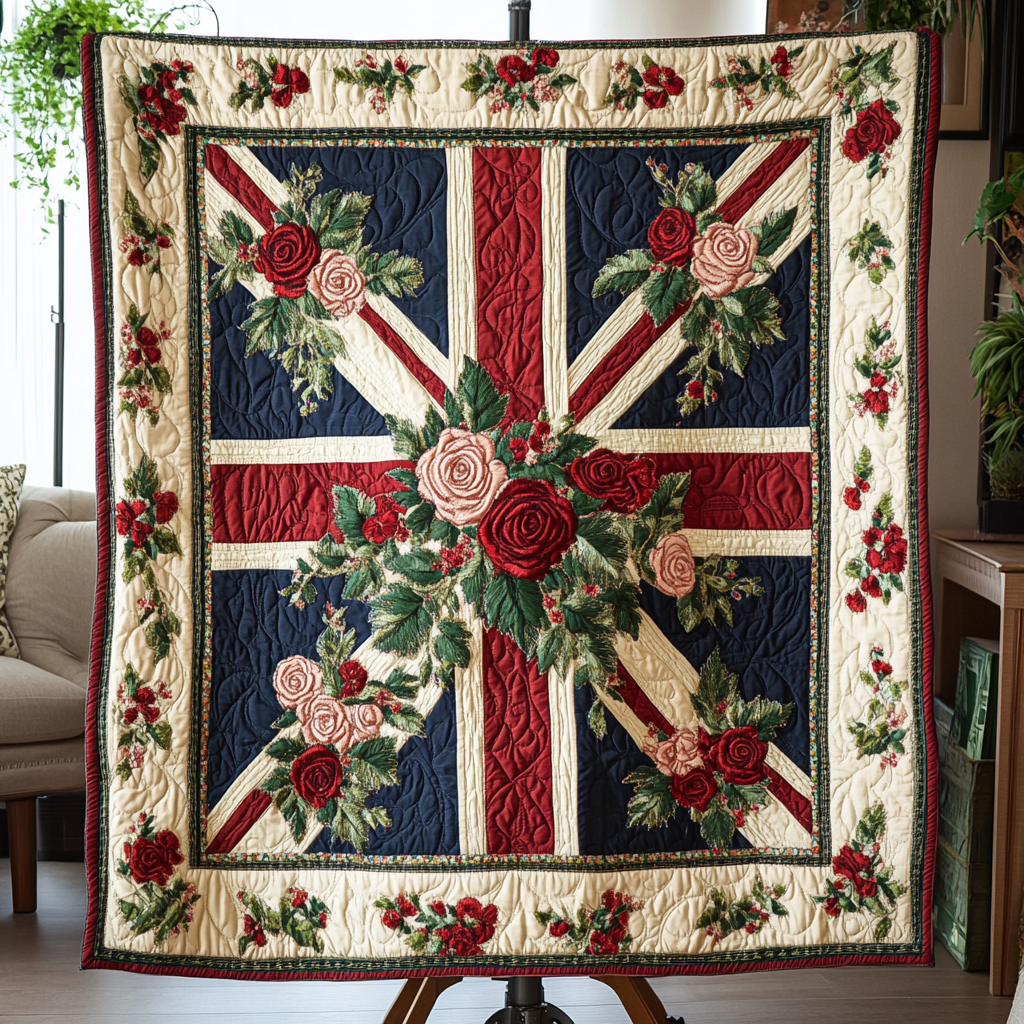 Union Blossom Quilted Blanket