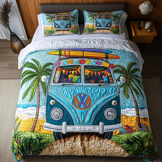 Van Roadtrip 3-Piece Quilted Bedding Set