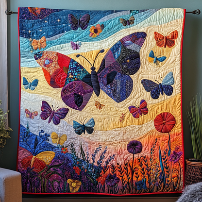 Velvet Flutter Quilted Blanket