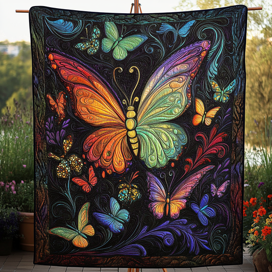 Velvet Wings Quilted Blanket