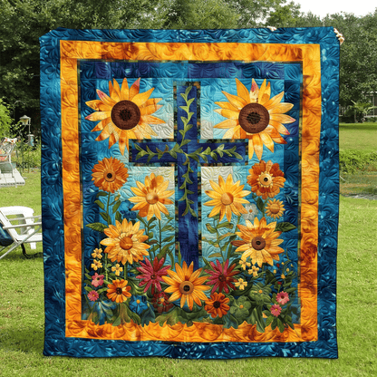 Vibrant Fields Quilted Blanket