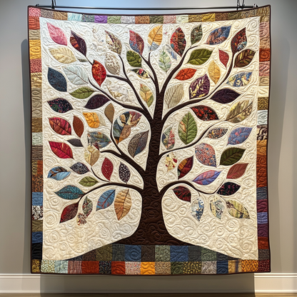 Vibrant Arbor Quilted Blanket
