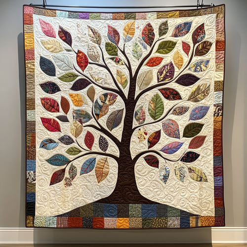 Vibrant Arbor Quilted Blanket