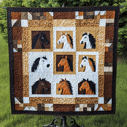Vibrant Parade Quilted Blanket
