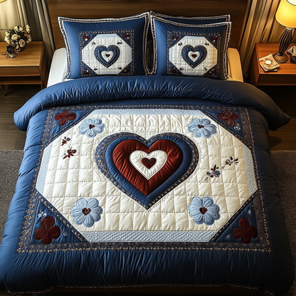 Vintage Vibes 3-Piece Quilted Bedding Set