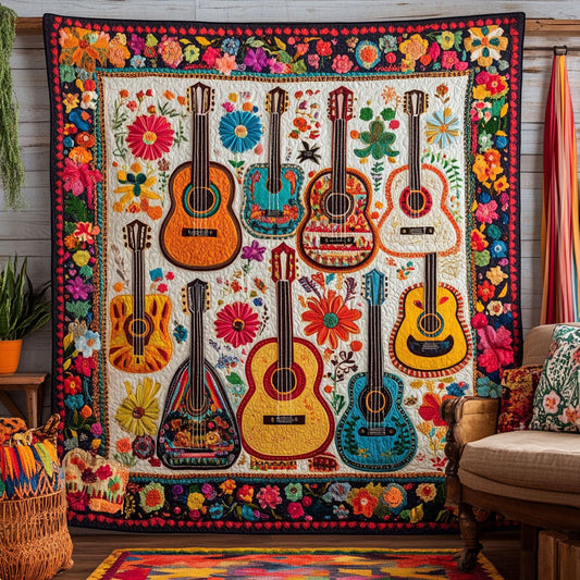 Viva la Musica Quilted Blanket