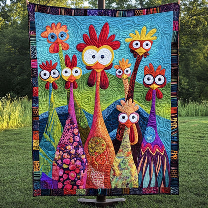 Wacky Coop Crew Quilted Blanket