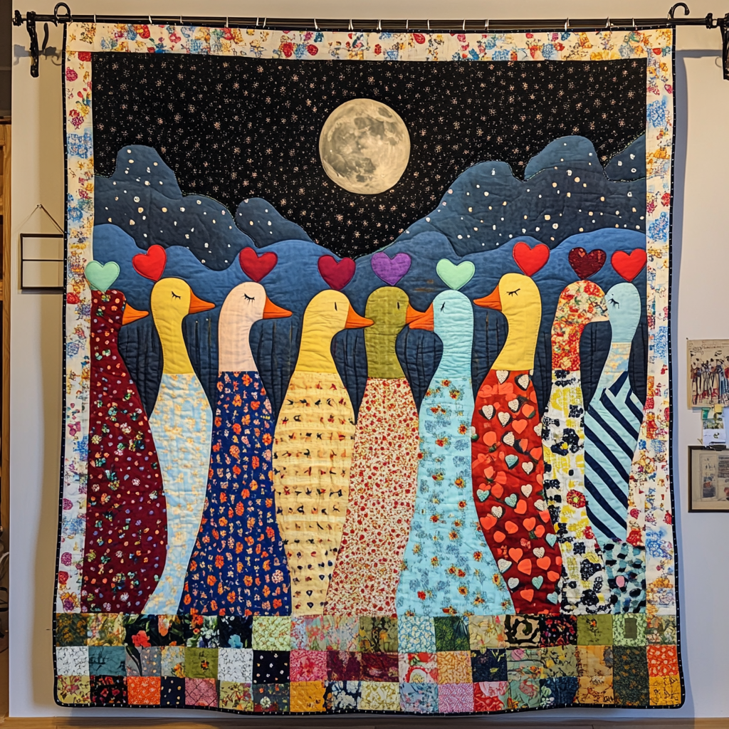 Waddling Waters Quilted Blanket