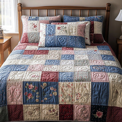Patchwork 3-Piece Quilted Bedding Set