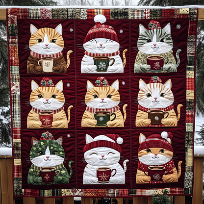 Warm Whiskers Quilted Blanket