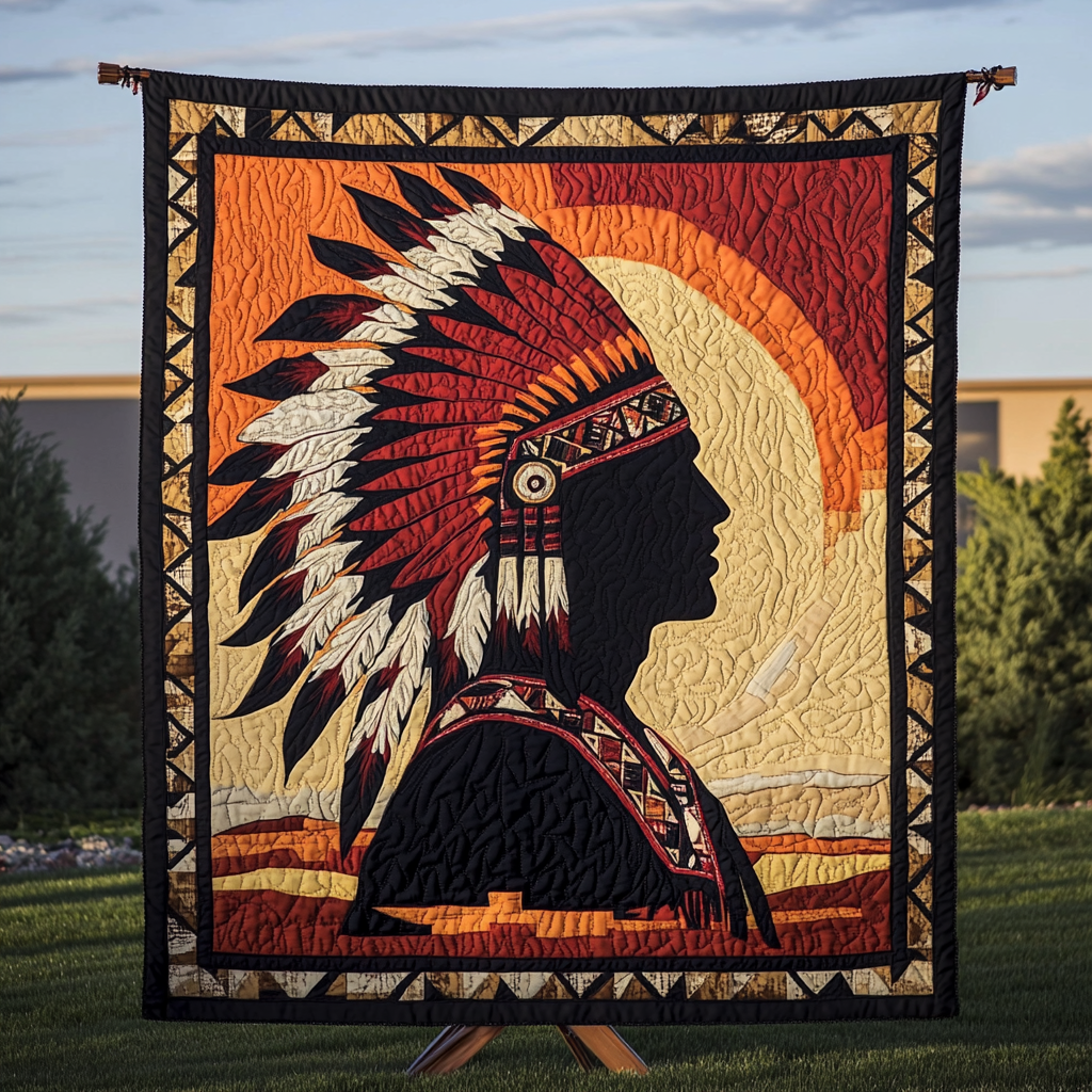 Warrior Pride Quilted Blanket
