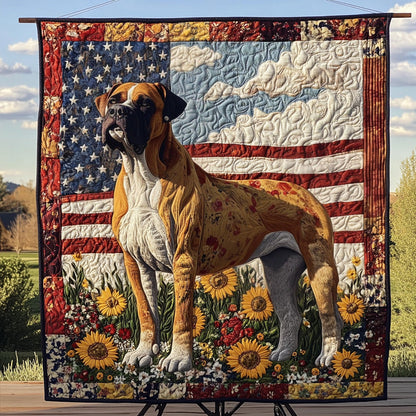 Watchful Eyes Quilted Blanket