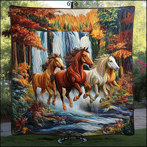 Waterfall Wilds Quilted Blanket