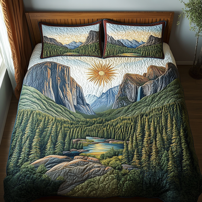 Welcome to Yosemite 3-Piece Quilted Bedding Set