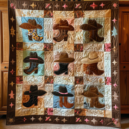 Western Frontier Quilted Blanket