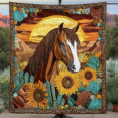 Western Grace Quilted Blanket