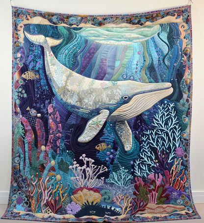 Whale Dreams Quilted Blanket
